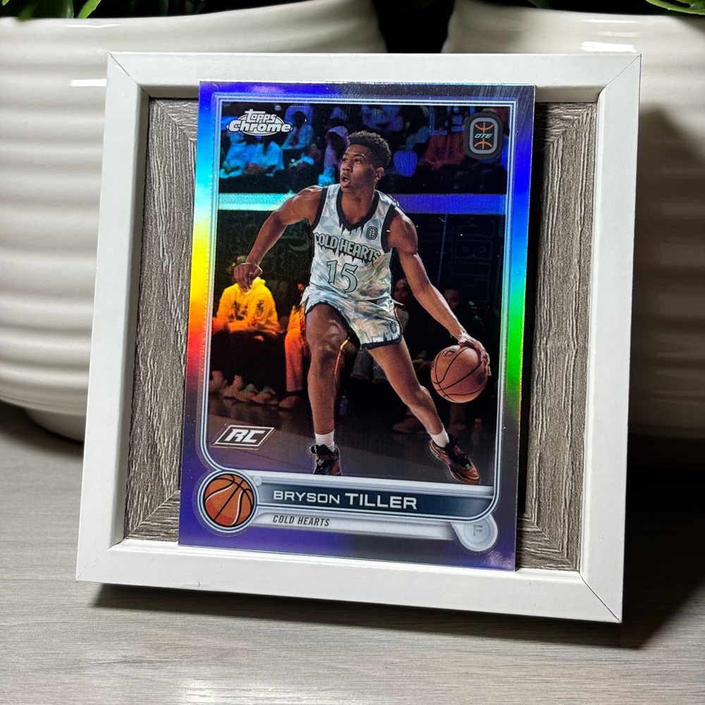 2023 Topps Chrome OTE Basketball #67 Bryson Tiller RC Refractor Cold Hearts